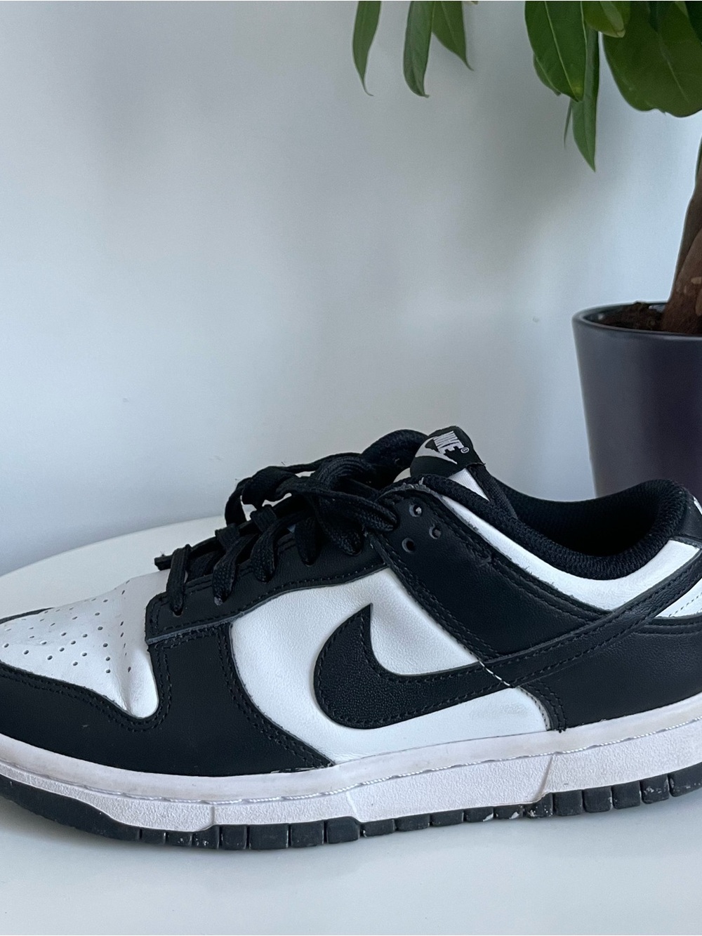 Women Size 6.5 Nike Dunk Low Retro White Black Panda Shoes